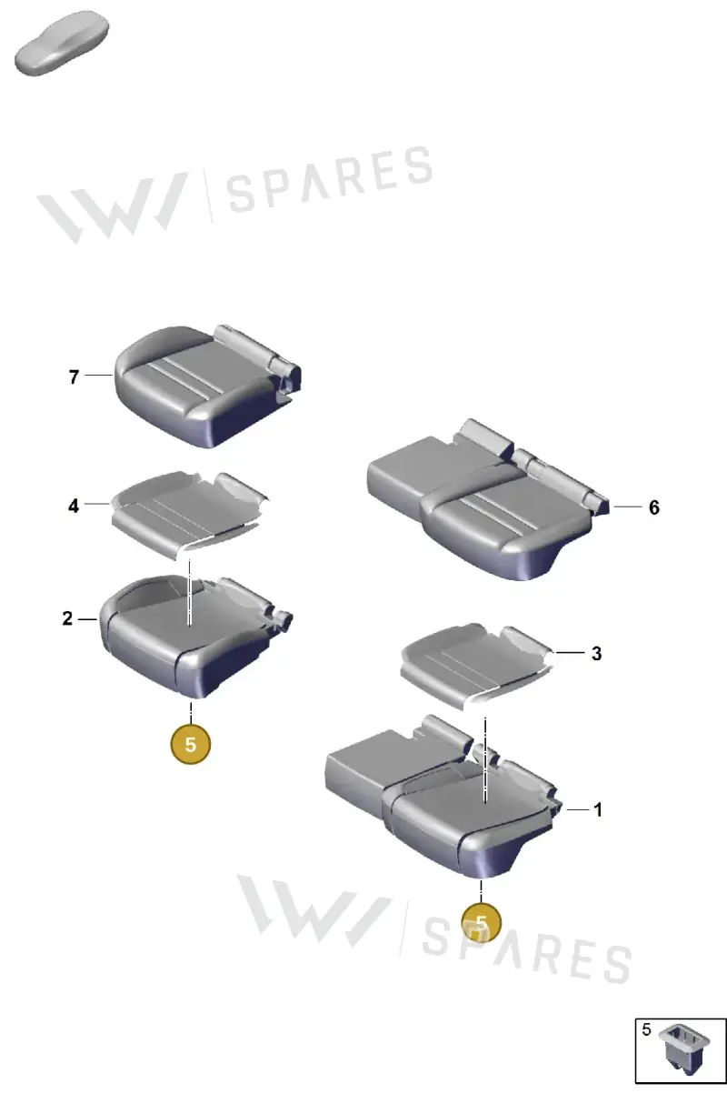 PAB886373 Porsche Retaining Clip