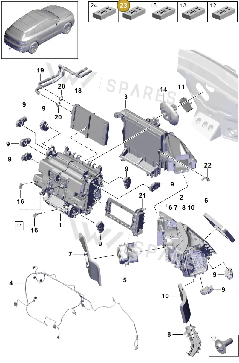 PAB898333A Porsche Repair Set