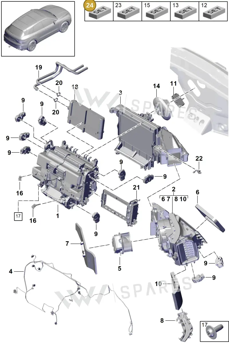 PAB898967A Porsche Repair Set