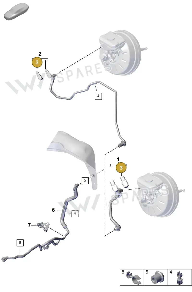 PAB906207 Porsche Pressure Sensor
