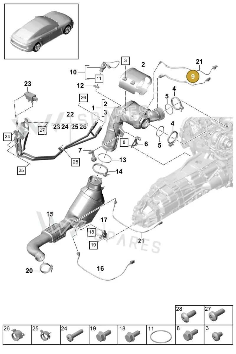 PAB906262 Porsche Lambda Probe