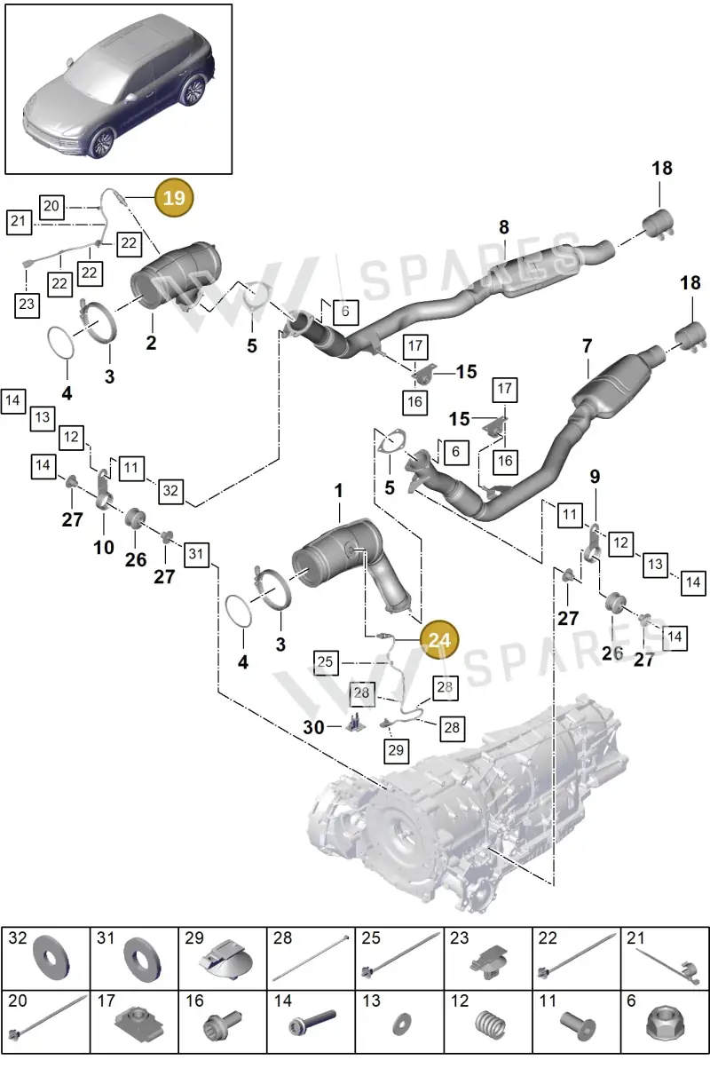 PAB906265L Porsche Lambda Probe