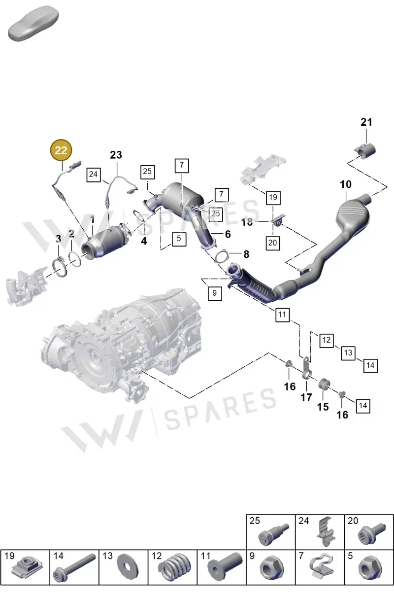 PAB906265P Porsche Lambda Probe