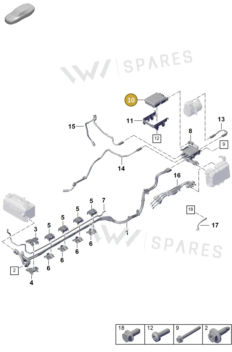 PAB907171B Porsche Voltage Converter