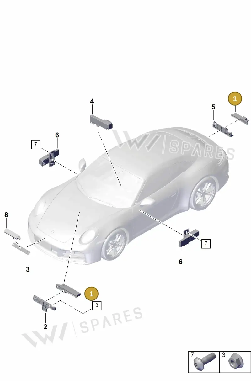 PAB90724700 Porsche Aerial