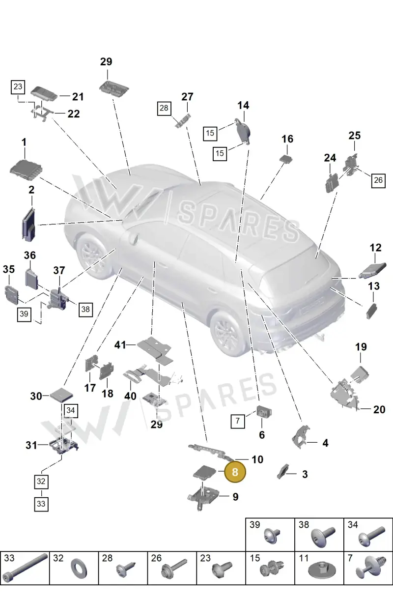 PAB90746801 Porsche Control Unit for Gateway