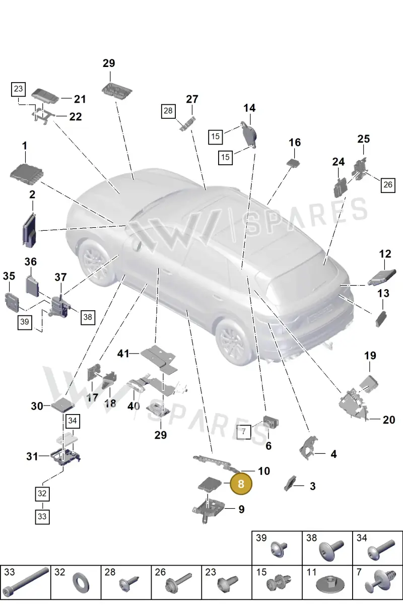 PAB90746811 Porsche Control Unit for Gateway