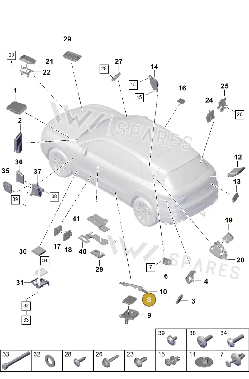 PAB90746821 Porsche Control Unit for Gateway