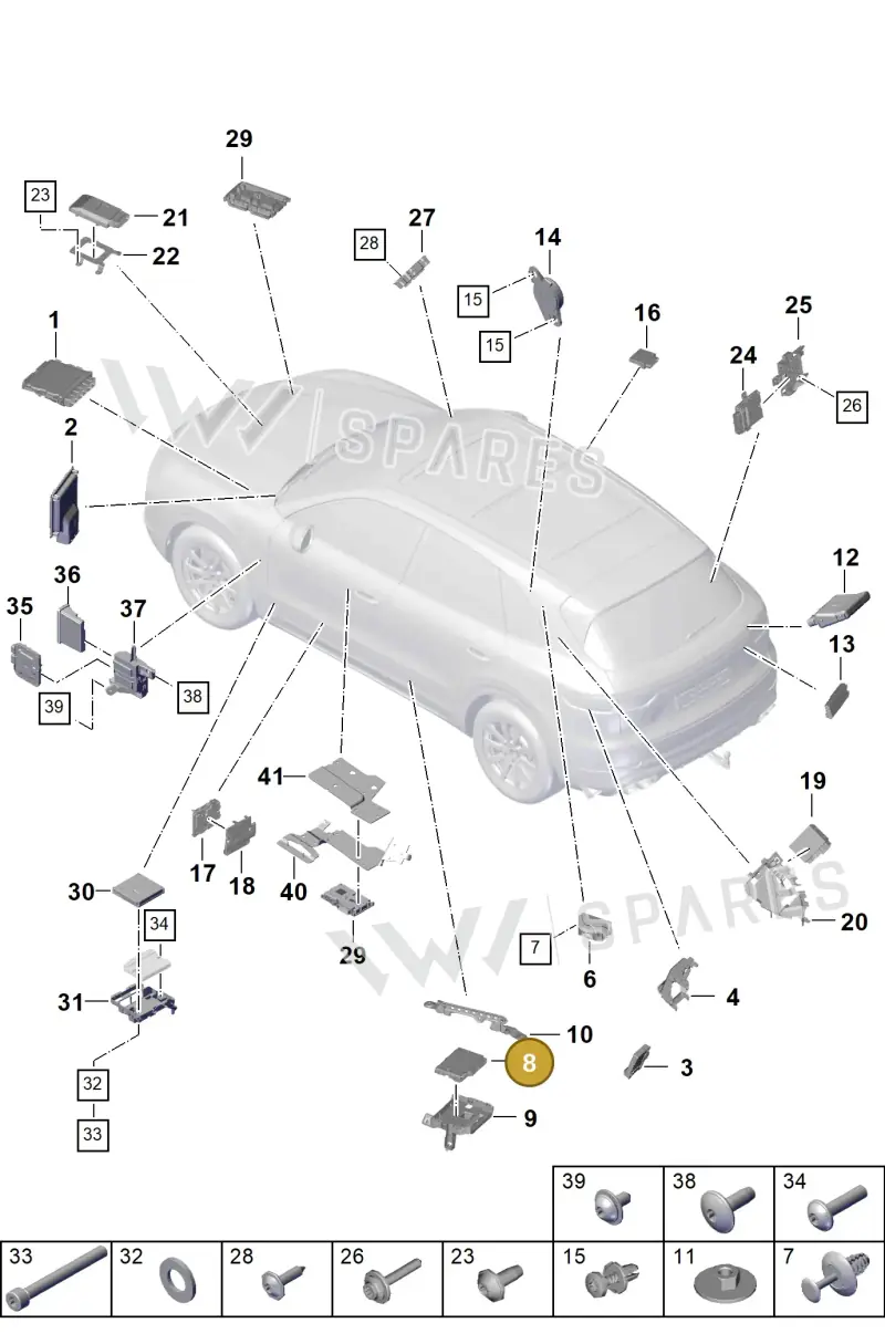 PAB90746830 Porsche Control Unit for Gateway