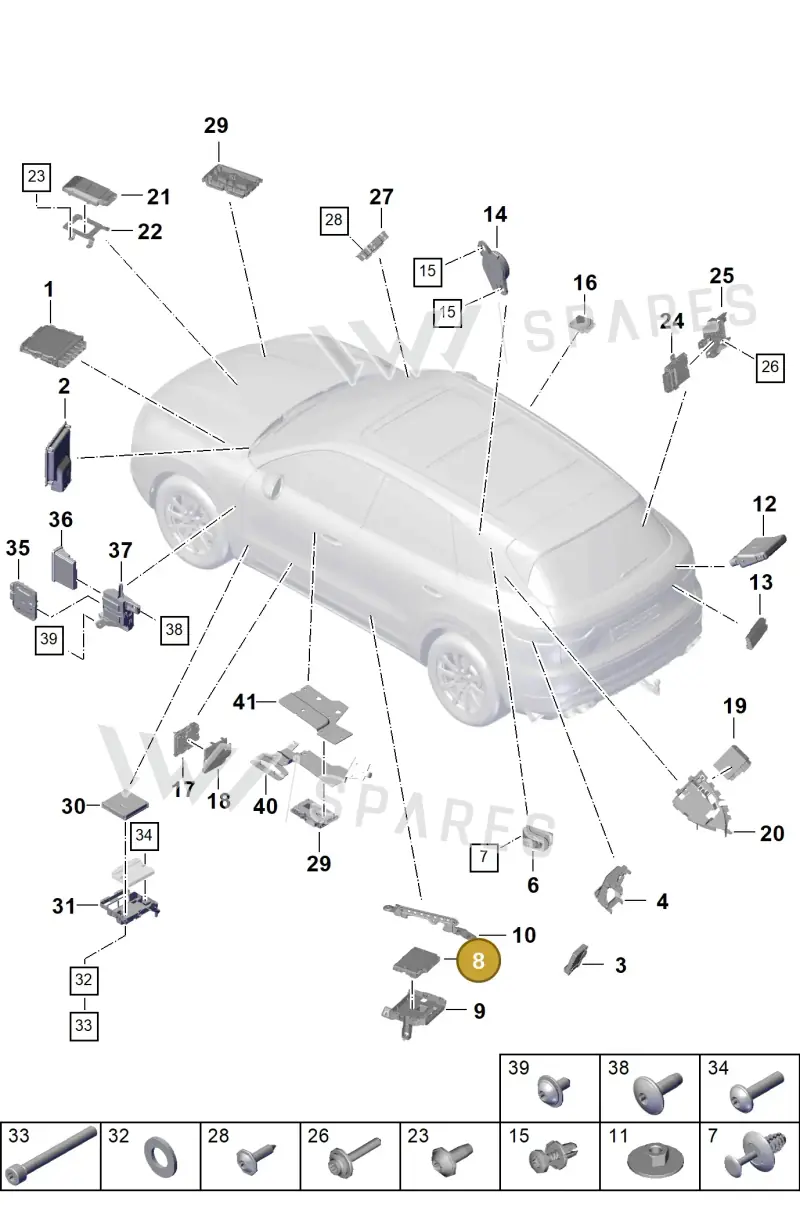 PAB90746840 Porsche Control Unit for Gateway