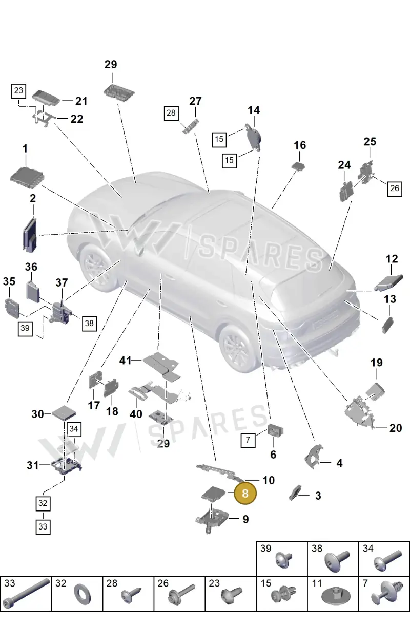 PAB90746850 Porsche Control Unit for Gateway