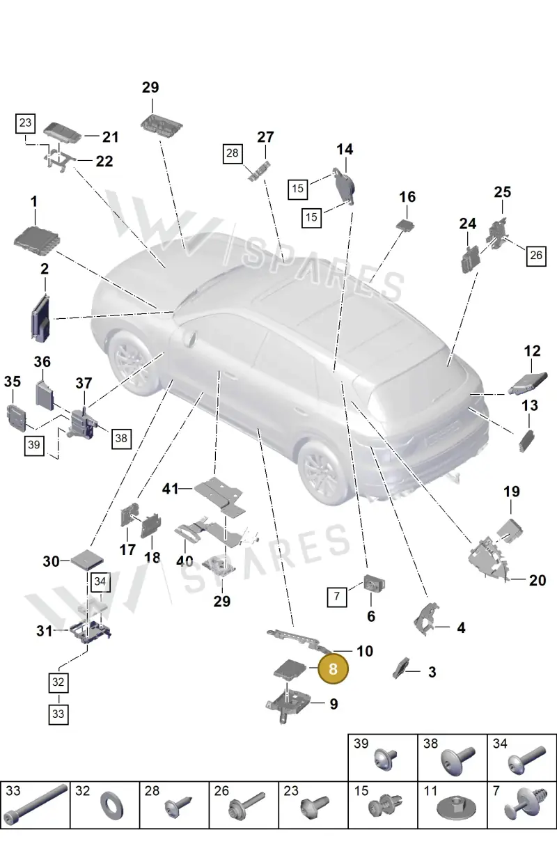 PAB90746861 Porsche Control Unit for Gateway