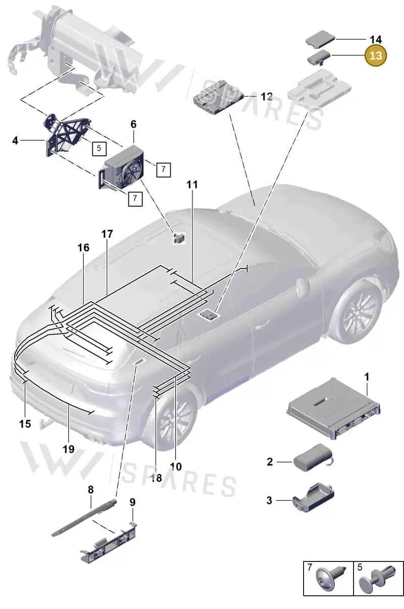 PAB907486 Porsche Battery for Emergency Supply