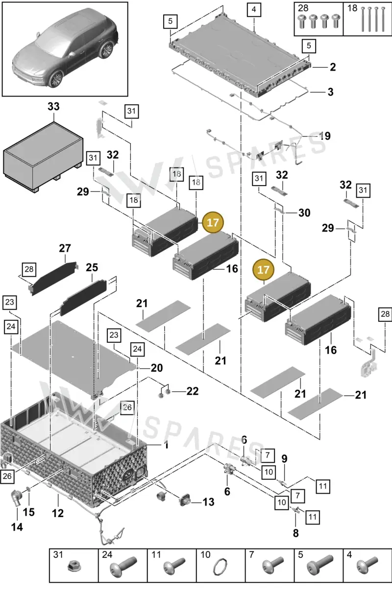 PAB915591H Porsche Battery Module