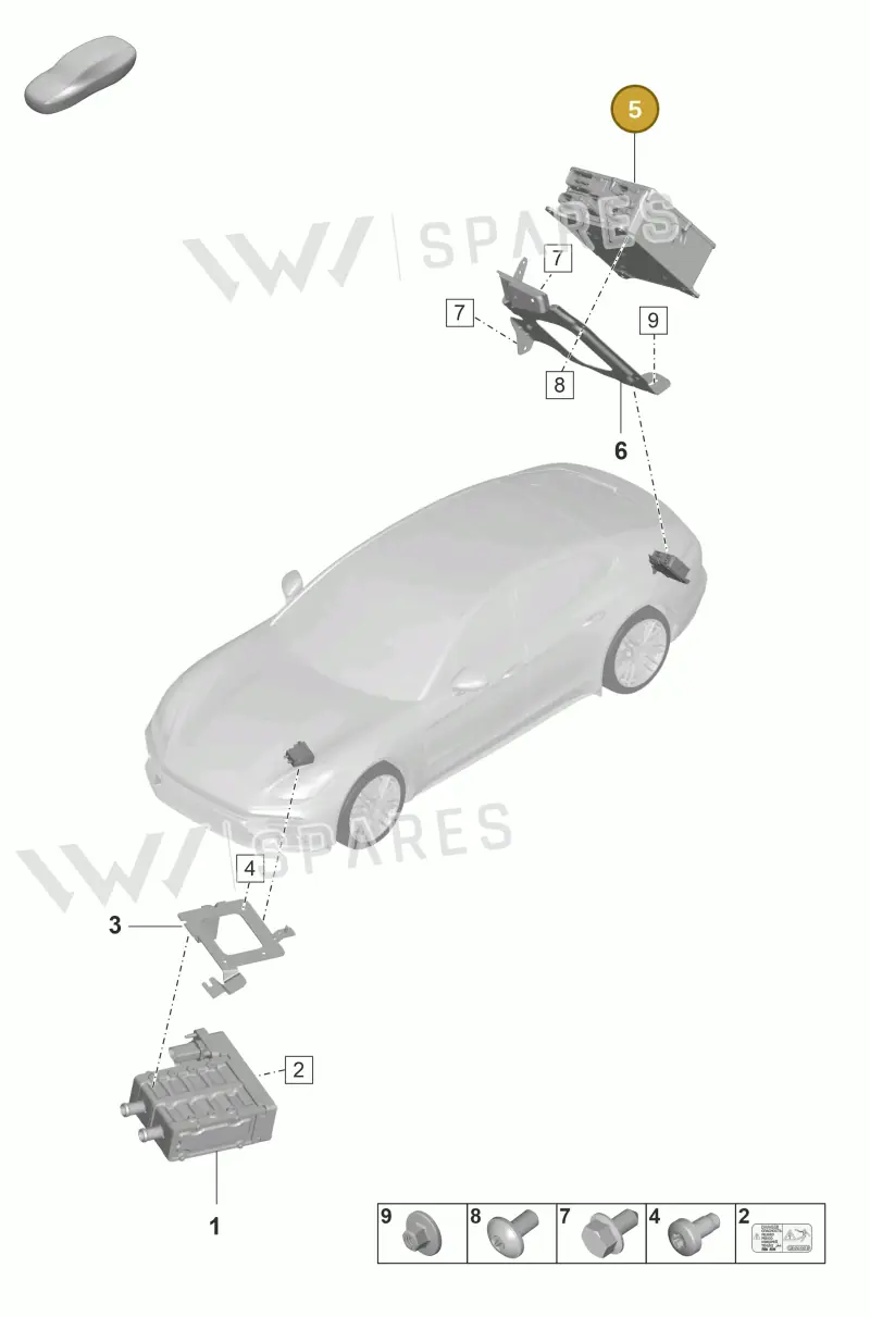 PAB915682T Porsche Charger for High-Voltage Battery