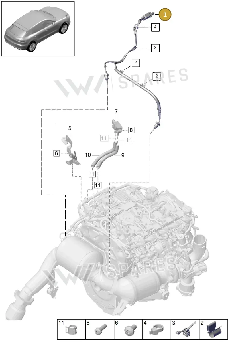 PAB919519 Porsche Temperature Sensor