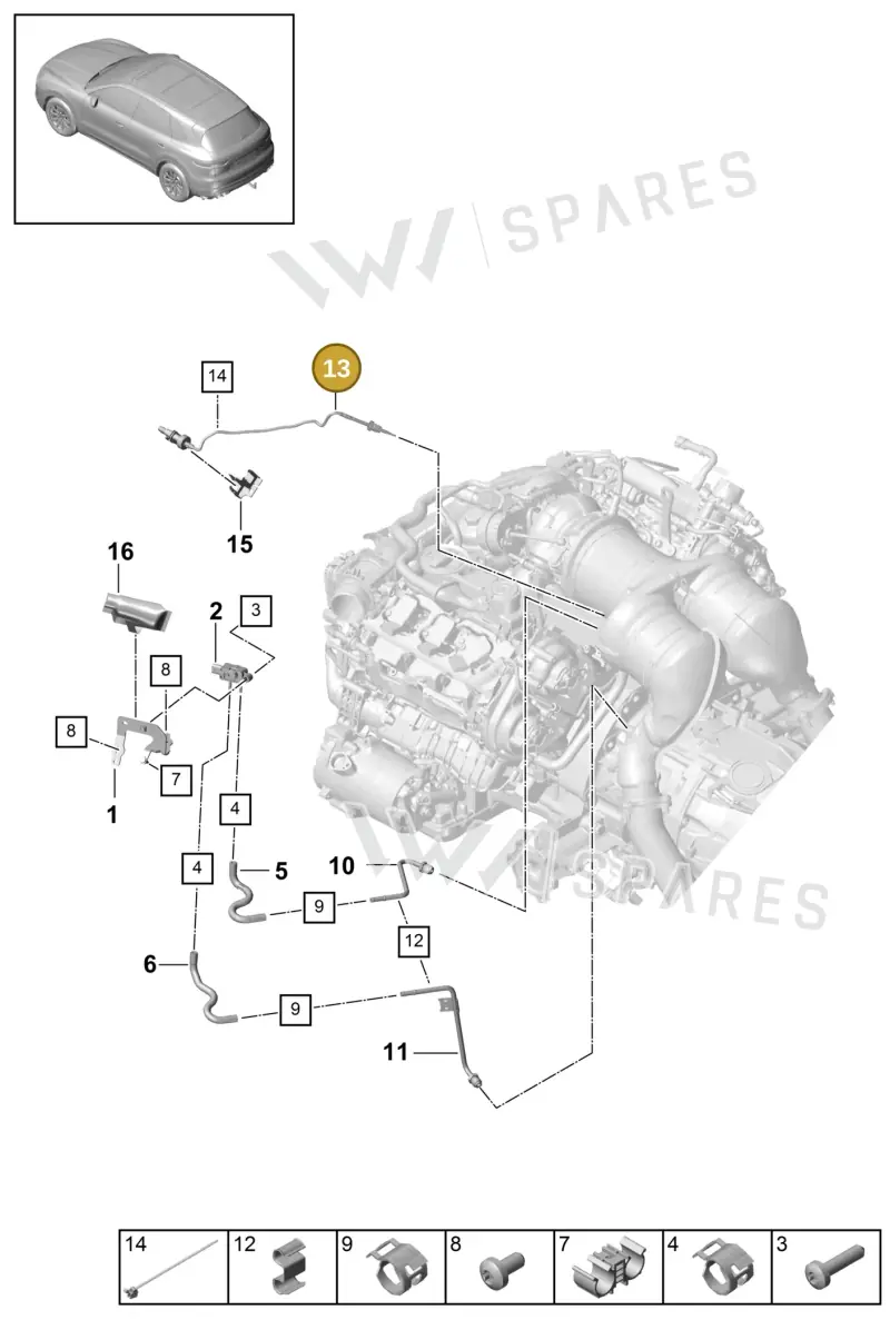 PAB919529C Porsche Exhaust Gas Temperature Sender
