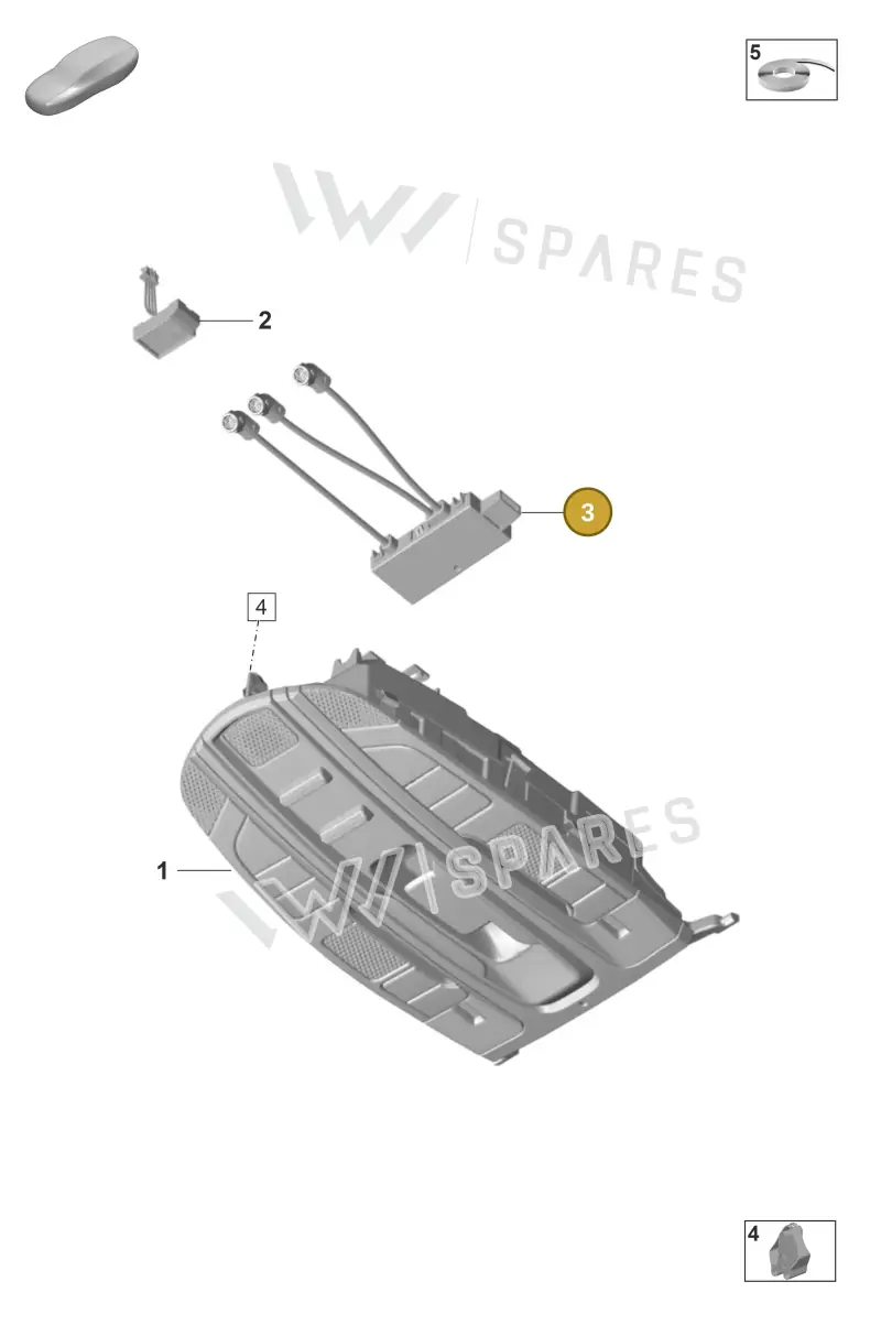 PAB951172 Porsche Anti-Theft Alarm Sensor
