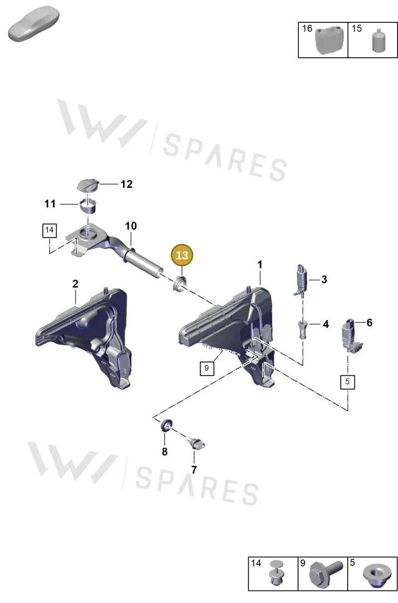 PAB95547900 Porsche Grommet