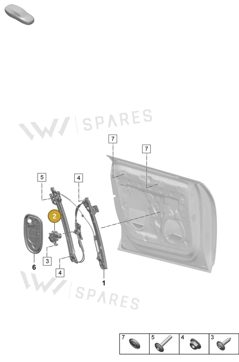 PAB959801 Porsche Window Regulator Motor