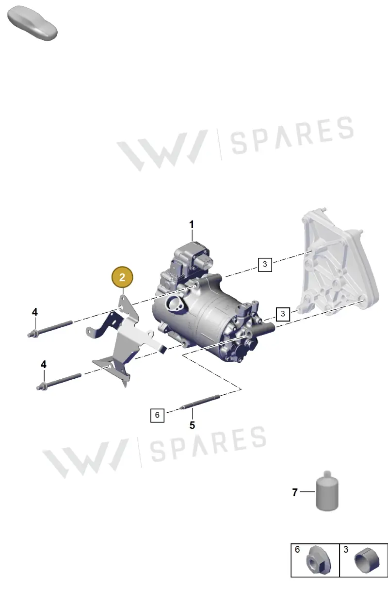 PAB971502E Porsche Bracket