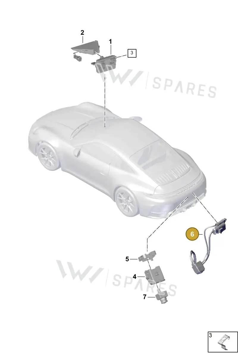 PAB980556 Porsche Control Unit with Camera