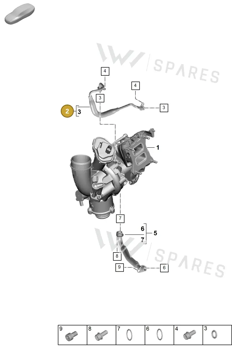 PAC145778 Porsche Oil Pipe