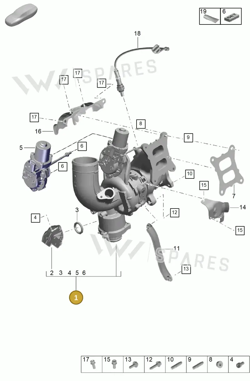 PAC145874 Porsche Turbochar