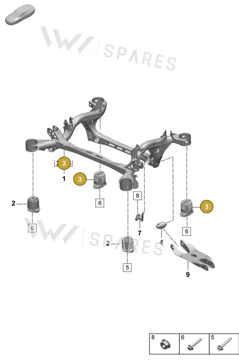 PAC505383B Porsche Hydro-Mounting