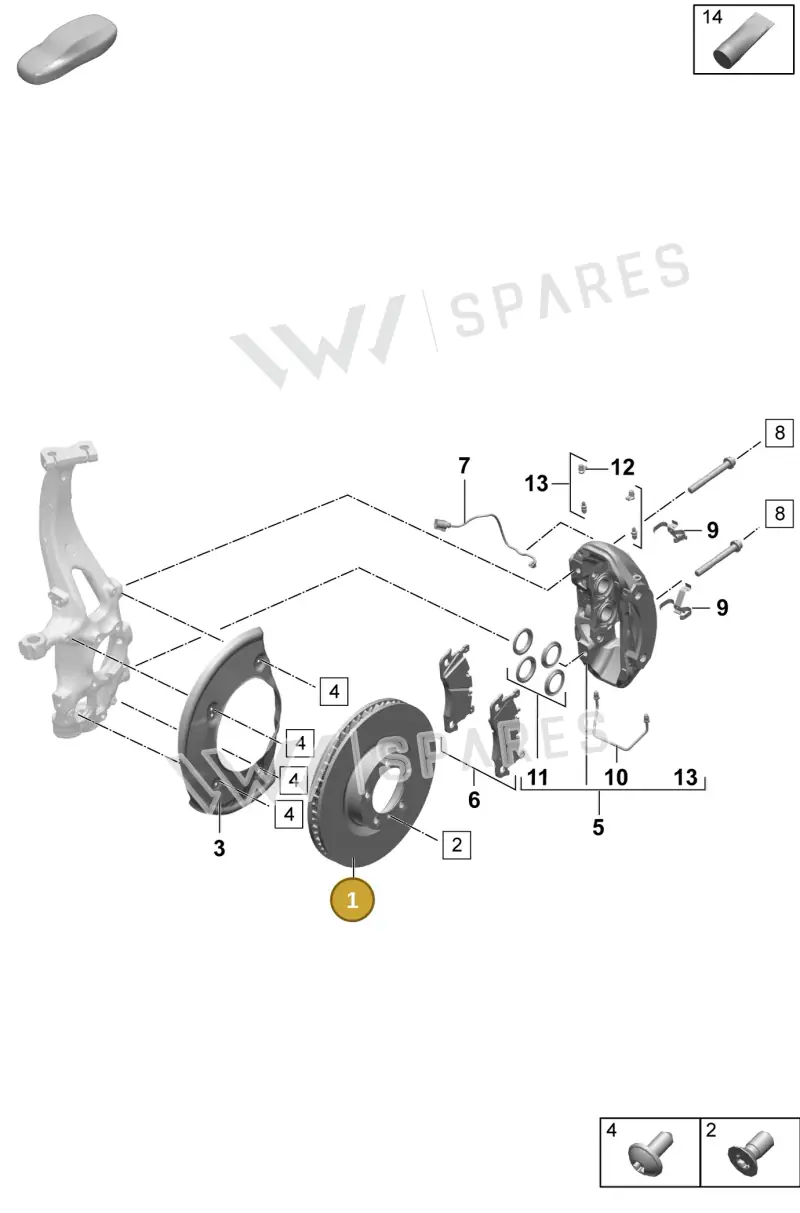 PAC615301B Porsche Brake Disc