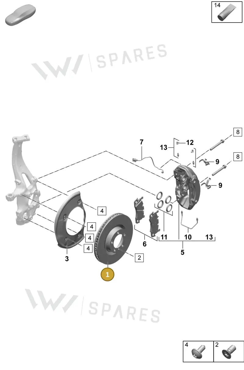PAC615302B Porsche Brake Disc