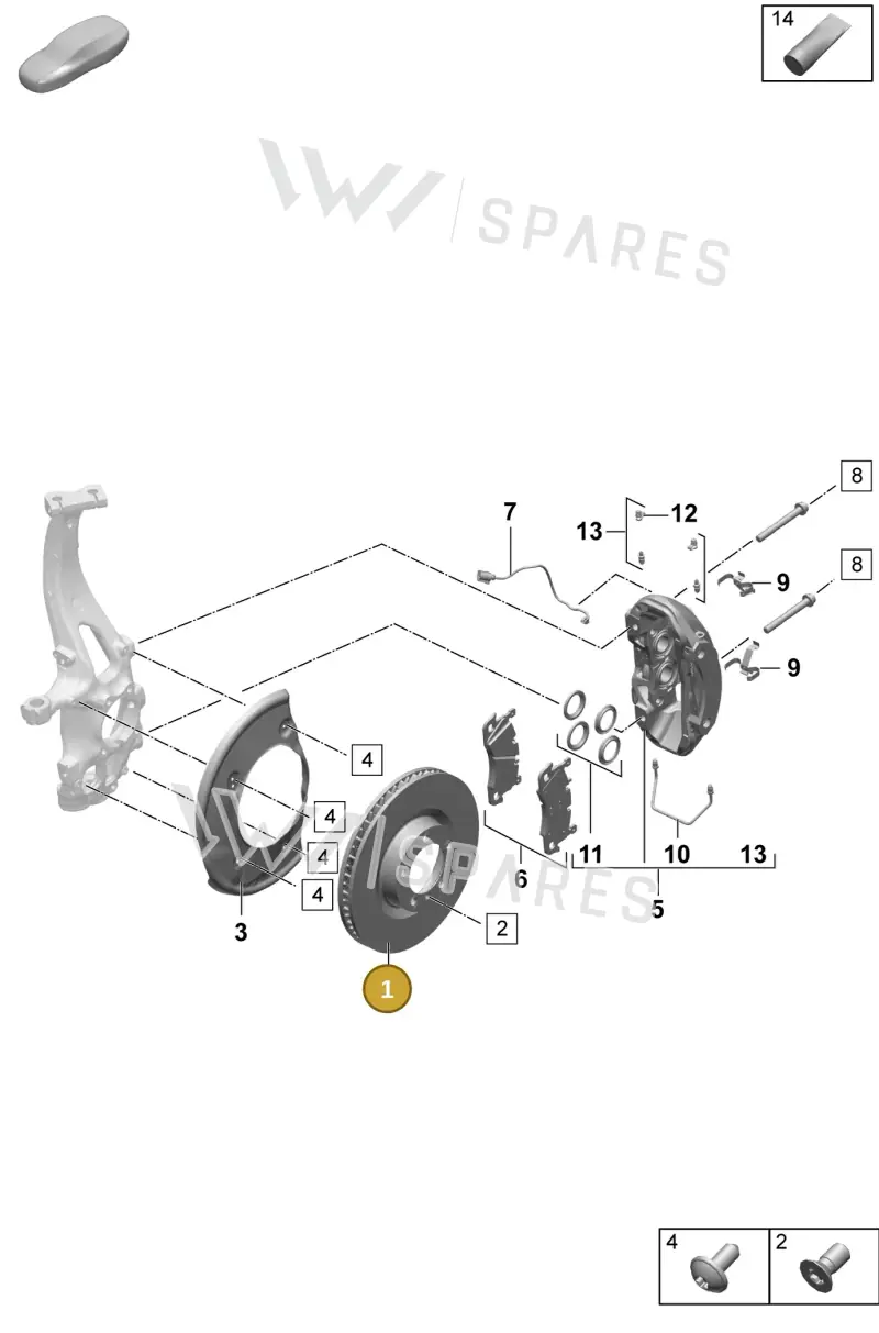 PAC615302 Porsche Brake Disc
