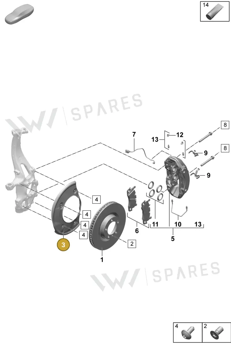 PAC615312E Porsche Cover Plate