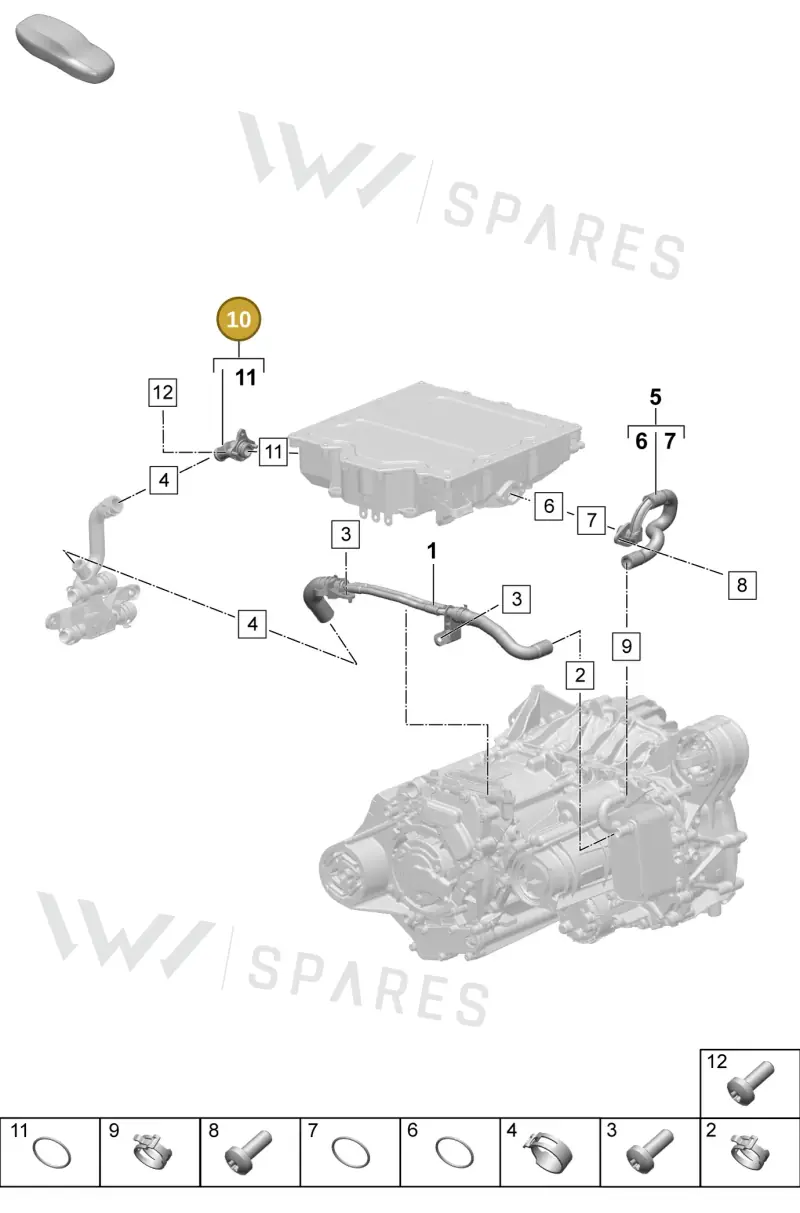 PAC901311 Porsche Coolant Connection