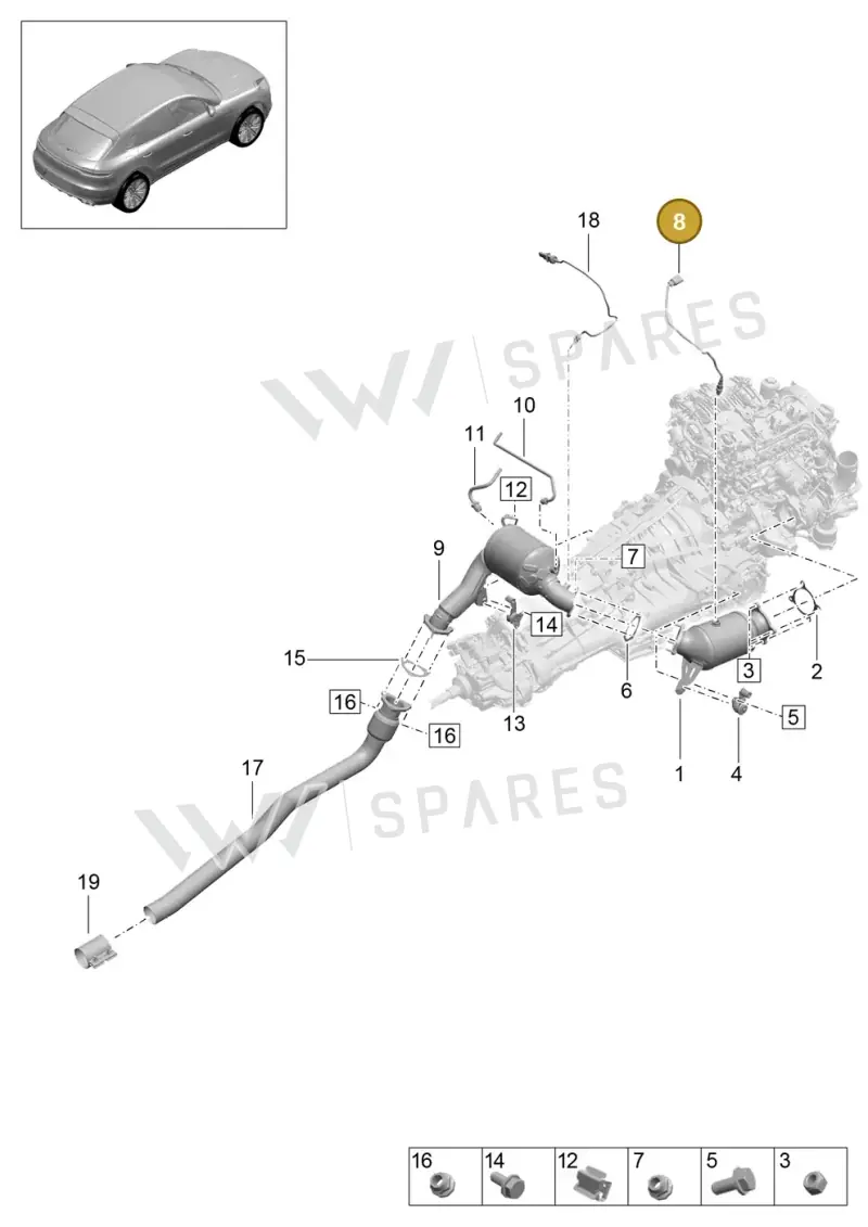 PAC906265C Porsche Lambda Probe