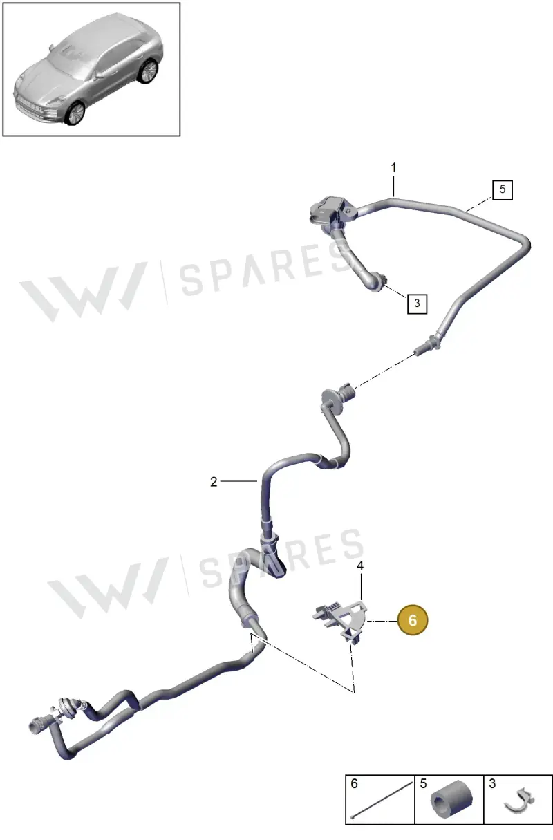 PAC971950 Porsche Cable Ties