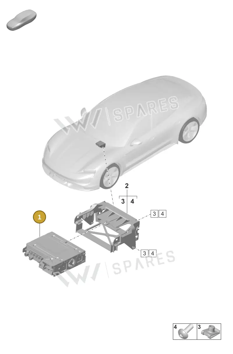 PAD035136X Porsche Central Computer
