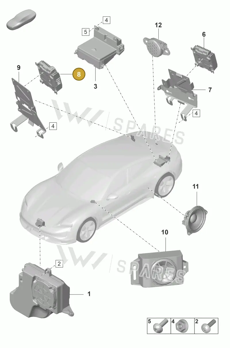 PAD035446 Porsche Amplifiers