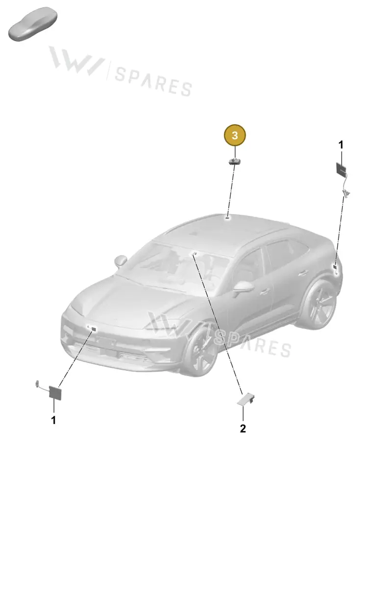 PAD035510A Porsche Aerial