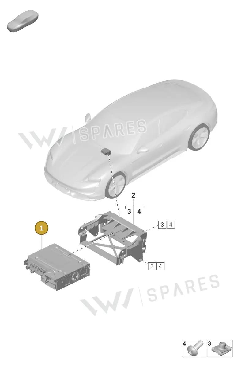PAD035840X Porsche Central Computer