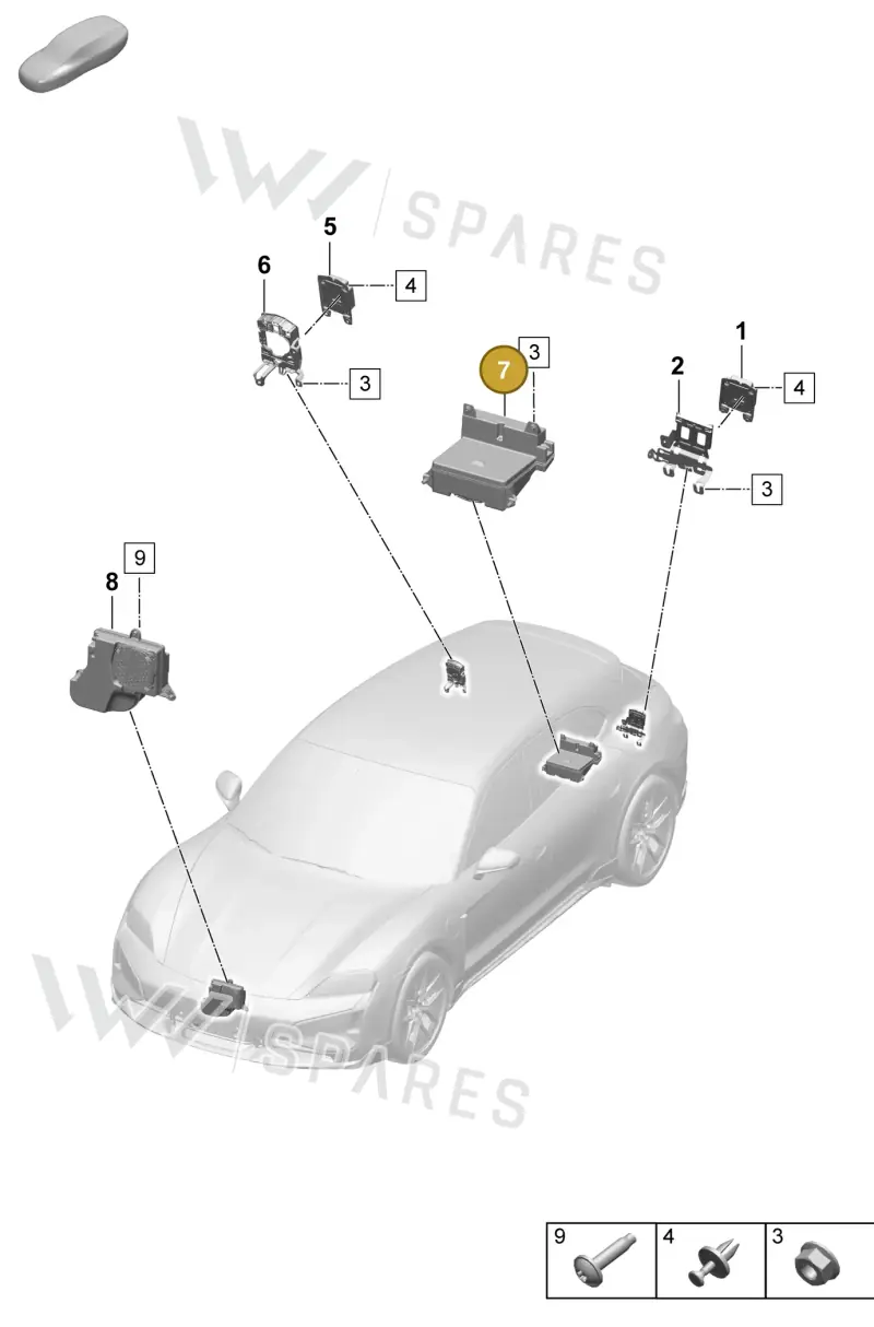 PAD035915A Porsche Speaker Box