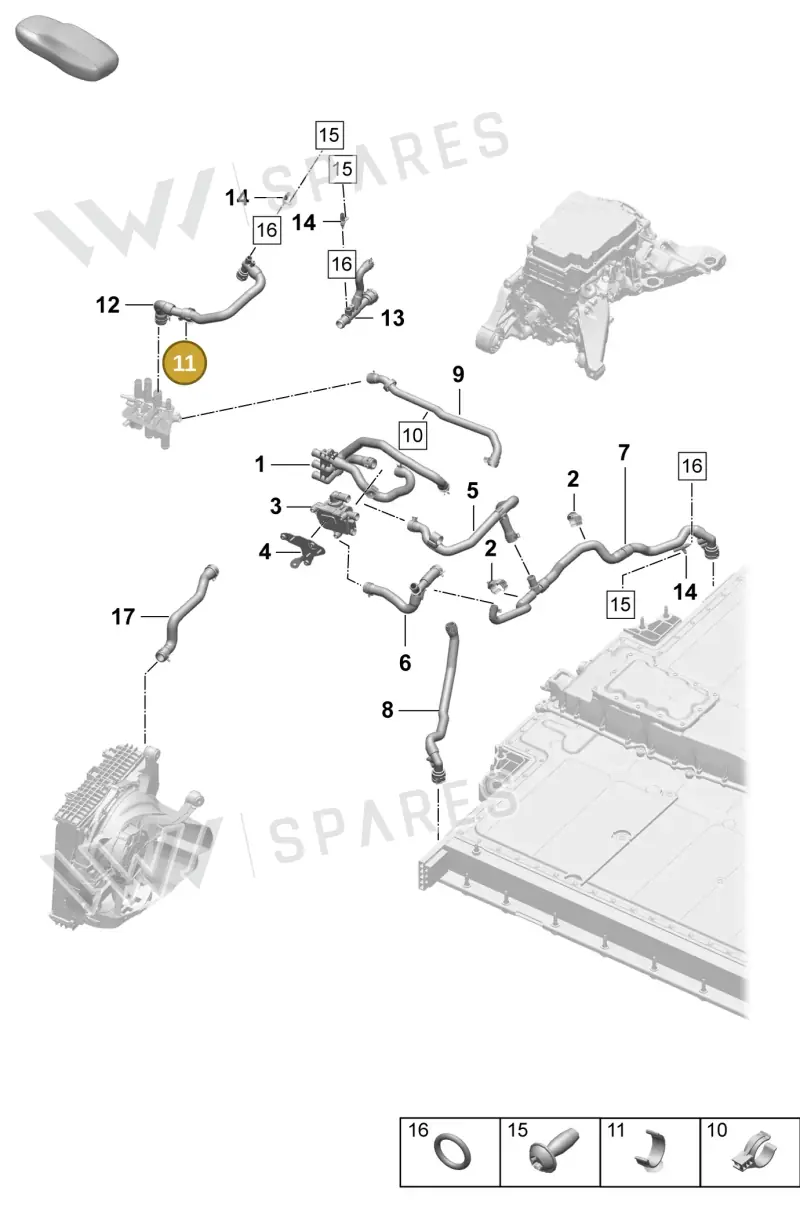 PAD121233A Porsche Bracket