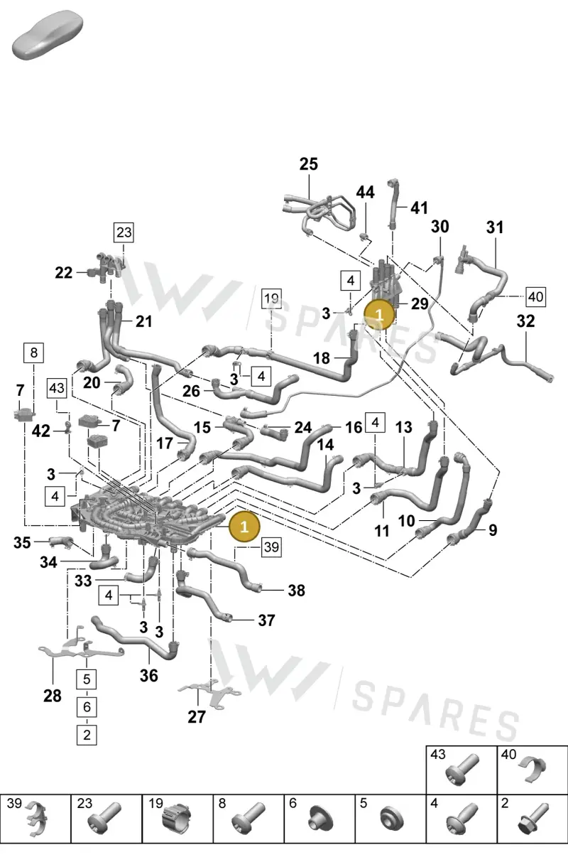 PAD121406E Porsche Distributor for Coolant