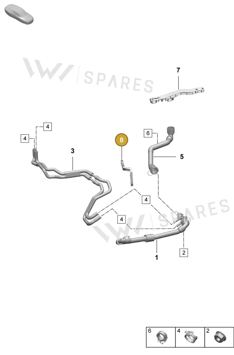 PAD121522A Porsche Bracket