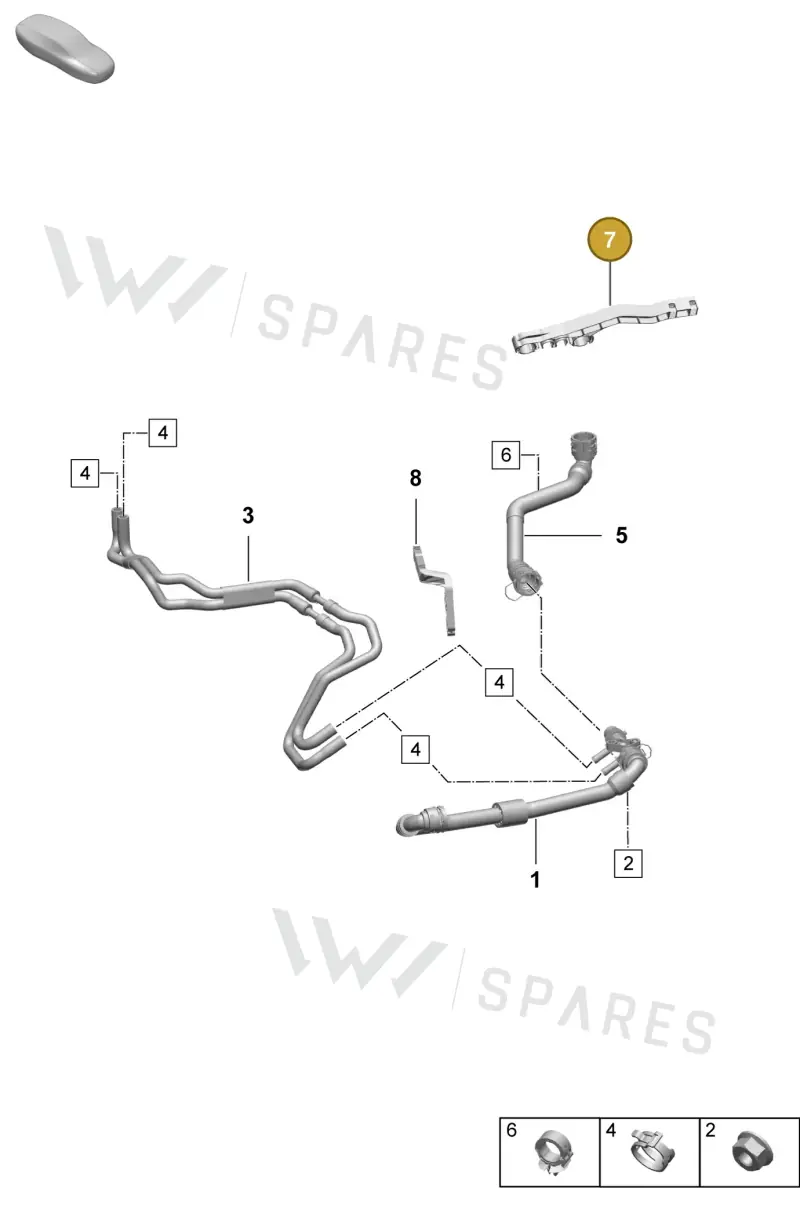 PAD121522B Porsche Bracket
