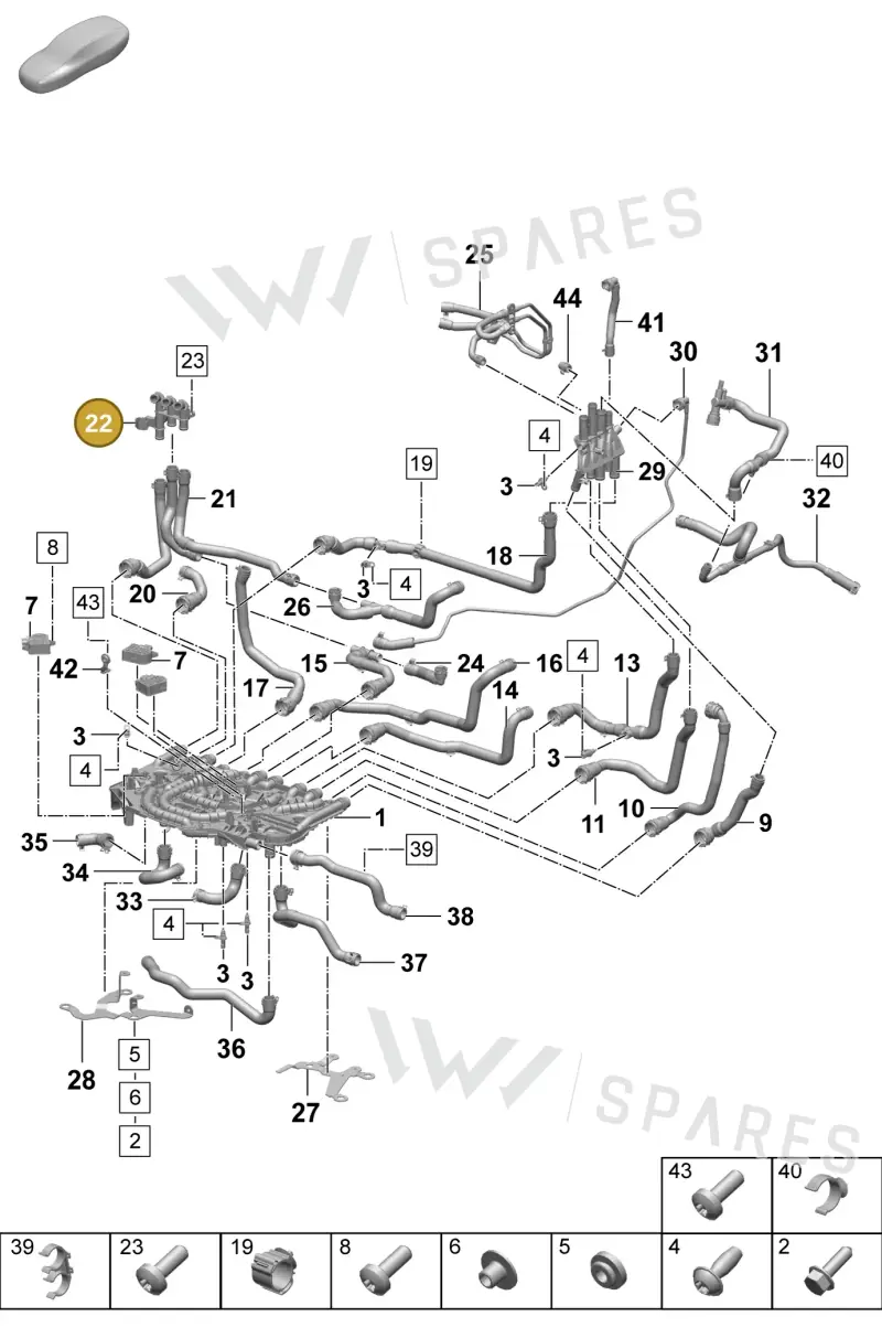 PAD121703A Porsche Bracket