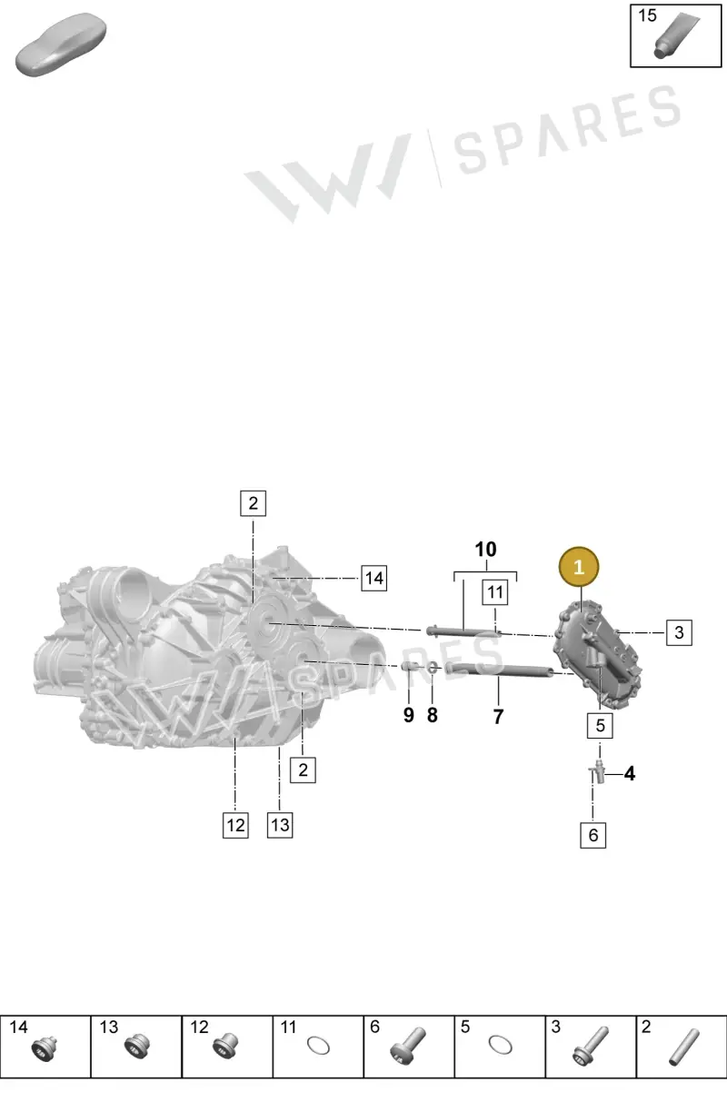 PAD301201A Porsche Transmission Housing Cover
