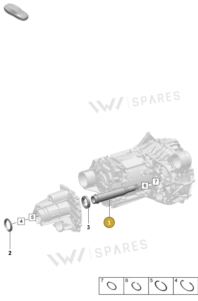 PAD409353A Porsche Stub Shaft