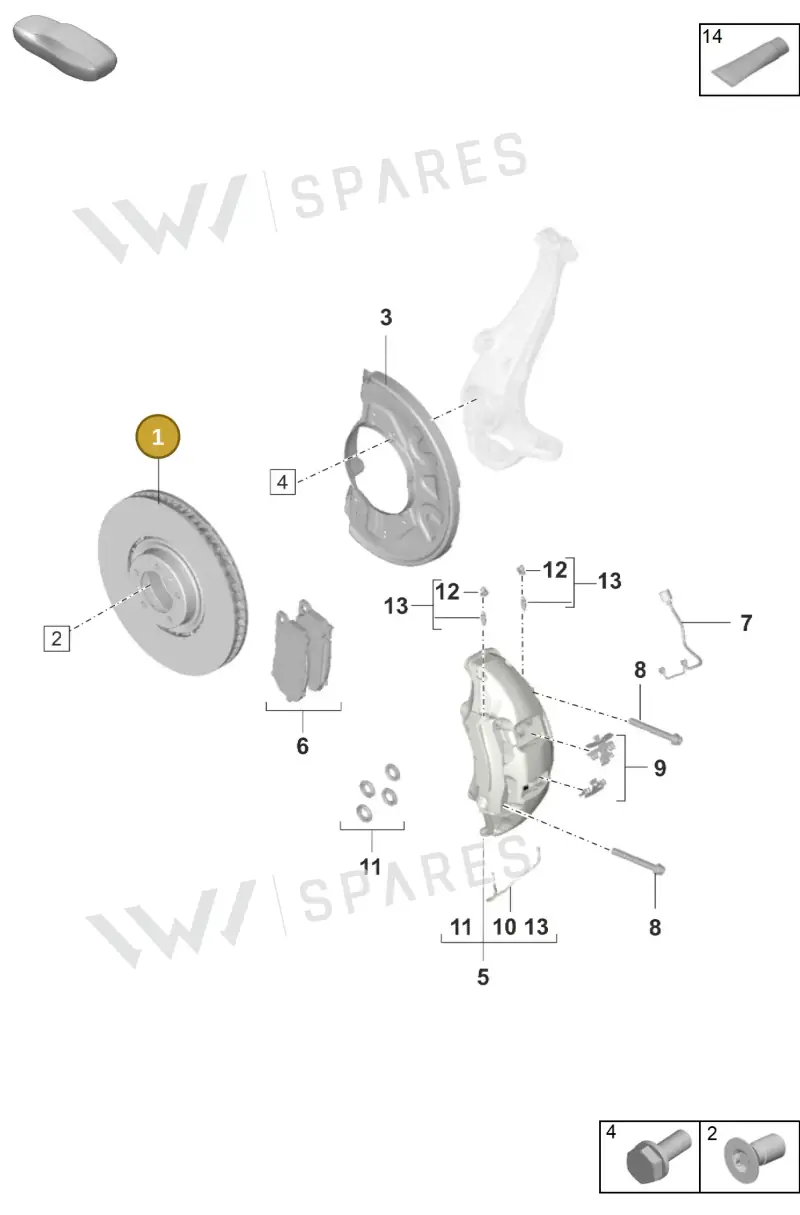 PAD615301 Porsche Brake Disc