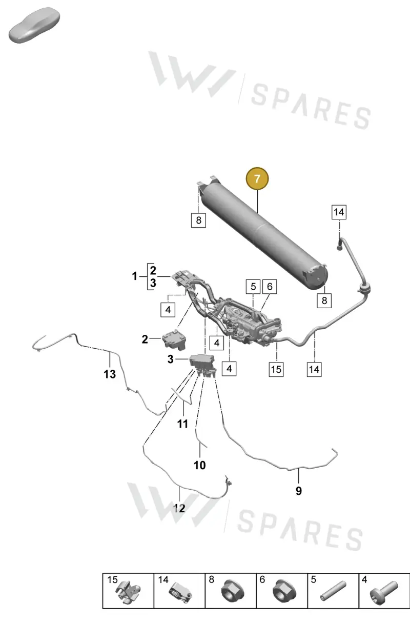PAD616202 Porsche Pressure Accumulator